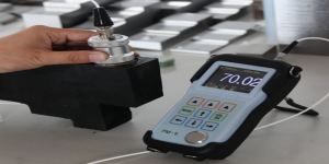 大厚度橡膠材料測厚案例-沈陽宇時先鋒