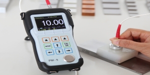 穿透8mm橡膠涂層測量鋼管厚度實測小視頻